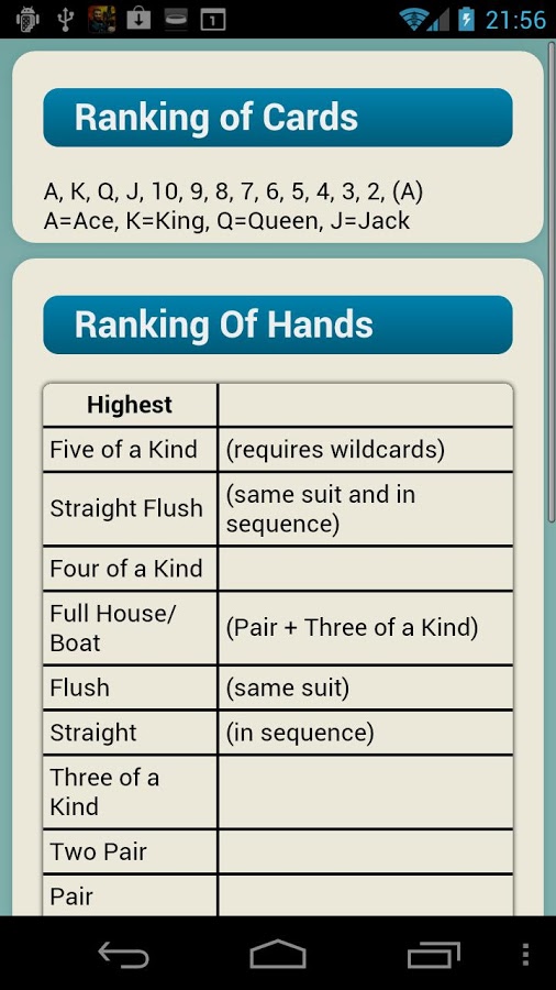 Poker Rules Quikies截图3