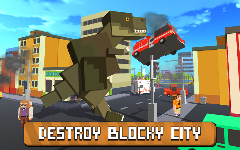 Blocky Zilla: City Crush截图2