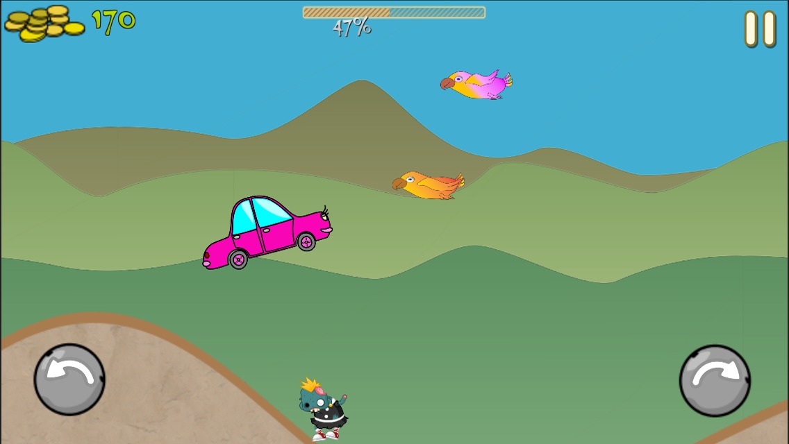 Kids Cars Running Over Zombies截图2