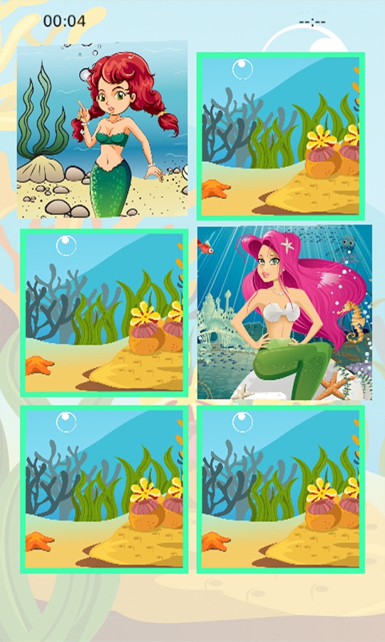 Little Mermaid Memory Puzzle截图4