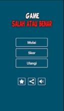 Game Salah atau Benar截图3