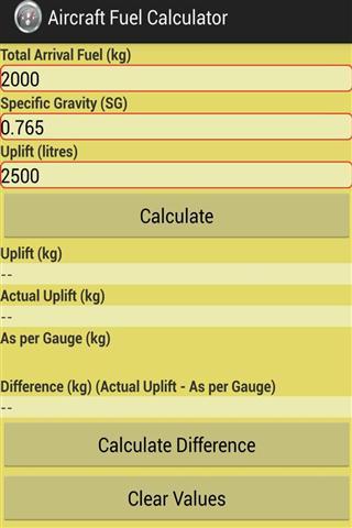 飞机燃料计算器截图3