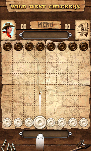 狂野西部跳棋 Wild West Checkers Free截图4