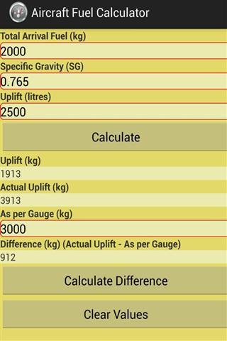 飞机燃料计算器截图1