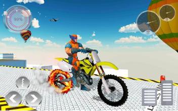 Superheroes Impossible Tracks Bike Racing Game截图5