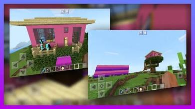 New Pink Treehouse. Map for MCPE截图5