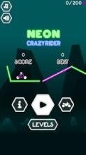 Neon Crazy Rider - The motocross tracker game截图2