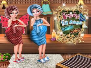 Ice Princess & Ladybug Fairy Pregnant Sauna Bath截图3