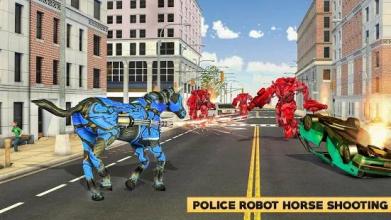 US Robot Police Bike Horse Robot Transformation截图1