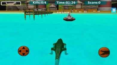 Wild Hungry Crocodile Attack : Water Attack Games截图2