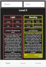 D&D Spell Cards - Free截图2