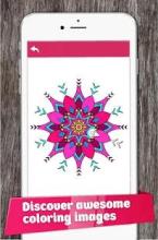 Сoloring book Mandala - color art images free截图3