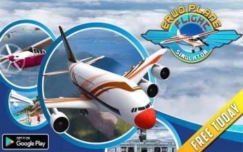 Real Euro Plane Flight Simulator 2018截图1