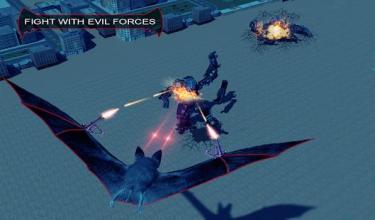 Robot Transforming Flying Bat Attack Robot Games截图1