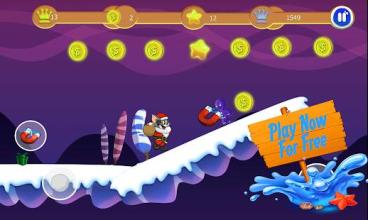 Adventure Santa Tom cat run : santa running截图4