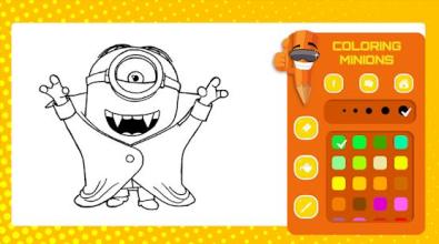 Cartoon Minions - Free Coloring Book截图1