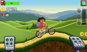 Little Dora Hill Bikes - free dora games for kids截图2