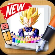 Super saiyan coloring book for fans截图5