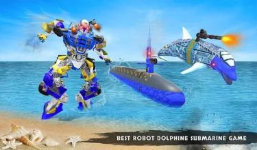 Robot Dolphin Transform Submarine: Army Robot Game截图4