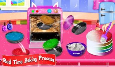 Glittery & Sparkly Rainbow Unicorn Cake Maker!截图3