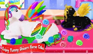 Glittery & Sparkly Rainbow Unicorn Cake Maker!截图1