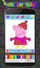 Peppa pig Coloring Game截图3