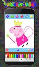 Peppa pig Coloring Game截图2