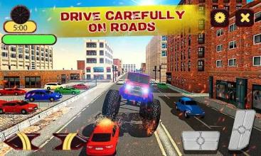 Monster Truck Speed Simulator – Driving Stunts截图4