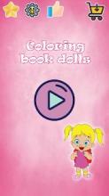 Dolls. Coloring book for girls截图4