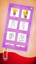 Dolls. Coloring book for girls截图1