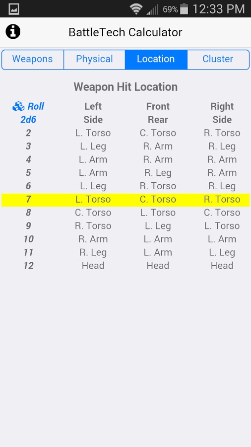 BattleTech Calculator截图3