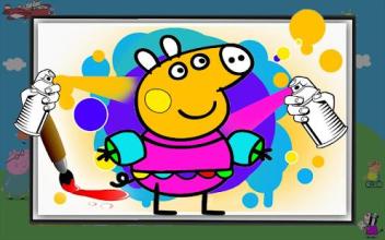 Peepa pig: Coloring book截图3