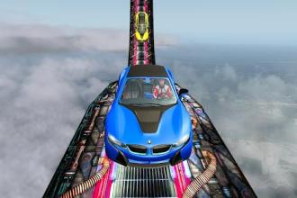 Supercar Mega Ramp Impossible High Jump Stunts截图3