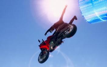 Mega Ramps Trails : Extreme Venom Motorbike Stunts截图4