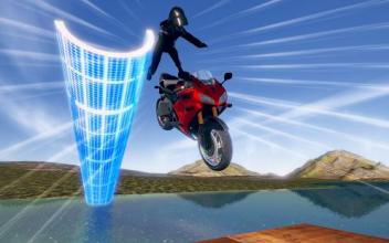 Mega Ramps Trails : Extreme Venom Motorbike Stunts截图5