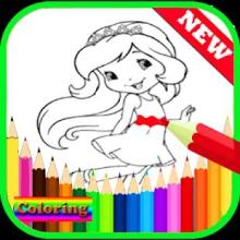 Amazing Coloring page Cute Strawberry Queen截图1