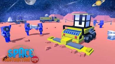 Space Construction city: Building Craft Games截图4