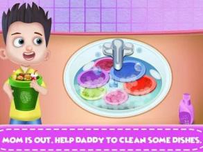 Daddy's House DayCare Helper Housekeeping Game截图2