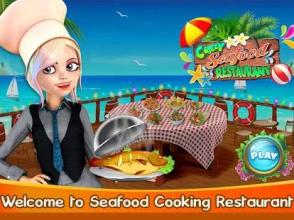 Crazy Seafood Restaurant: Grilled Fish Sushi Games截图1