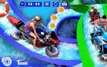 Bike Water Slide Tricky Stunts截图1