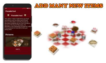 Placeable Food for MCPE截图3