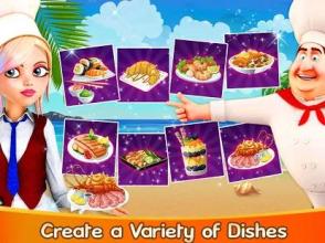 Crazy Seafood Restaurant: Grilled Fish Sushi Games截图3