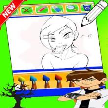 Ben 10 Coloring game截图2