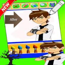 Ben 10 Coloring game截图3