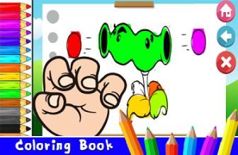 Art Cartoon Zombie Plant vs Painting Book截图5