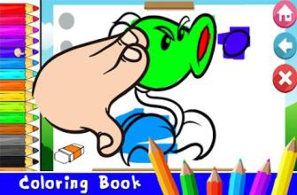 Art Cartoon Zombie Plant vs Painting Book截图3