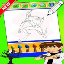 Ben 10 Coloring game截图1