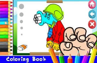 Art Cartoon Zombie Plant vs Painting Book截图1