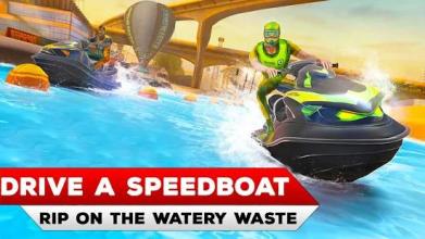 Jetski Speed Boat Racing - Turbo Fast Racing截图4