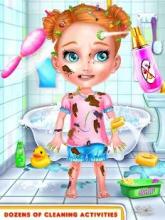 Naughty Kids Makeover - Sweet Baby Cleanup Games截图3